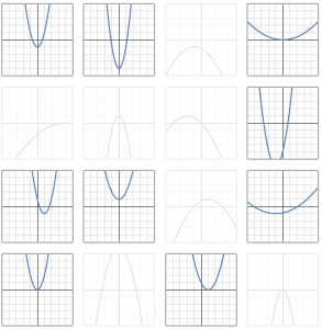 now only 9 parabolas left