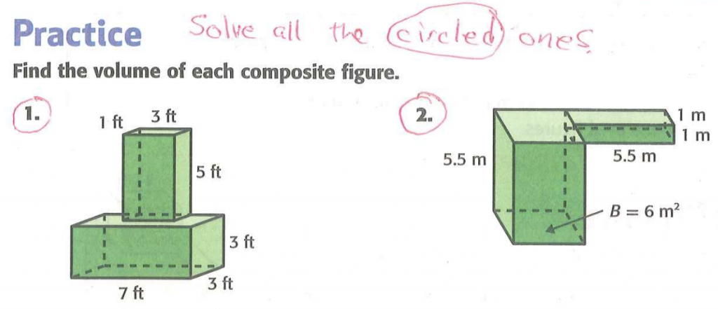 find the volume of an abstract compound shape where all side lengths are known