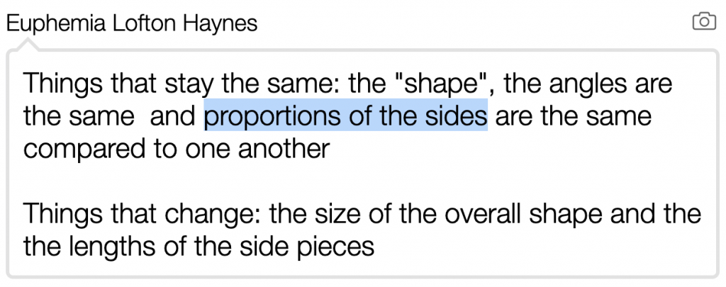 A response that has a lot of formal mathematical language.